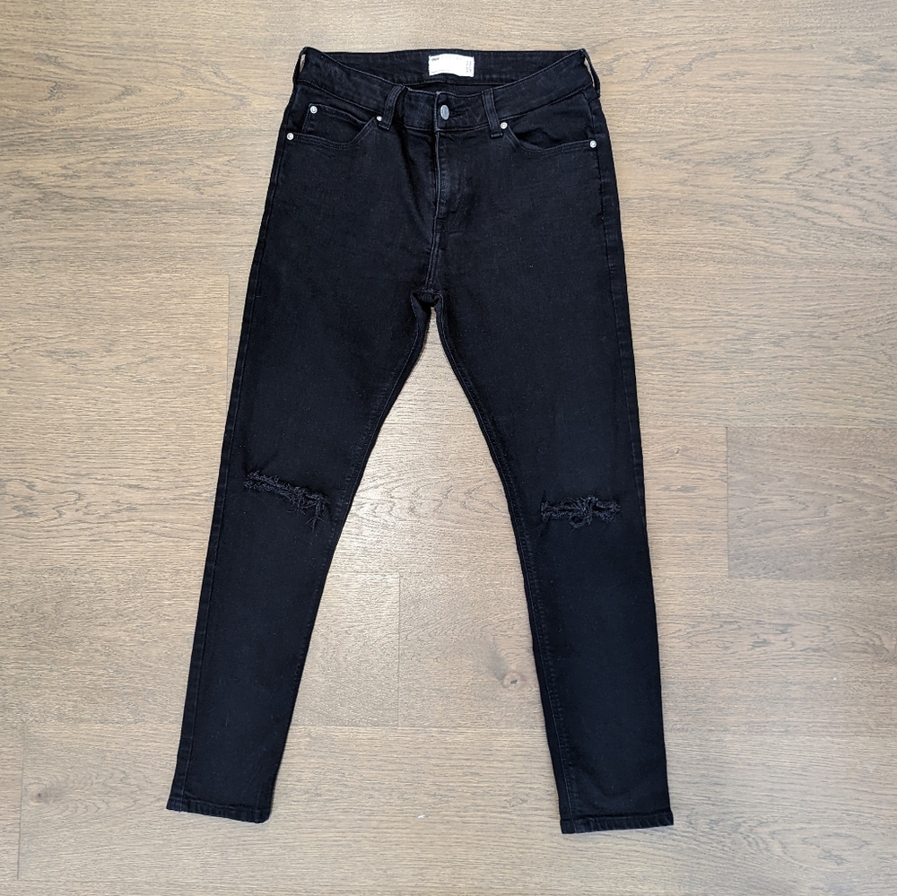 Spray on Jeans w/ Rips